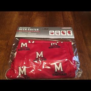 NWT Maryland Terrapins neck gaiter, Red with logo